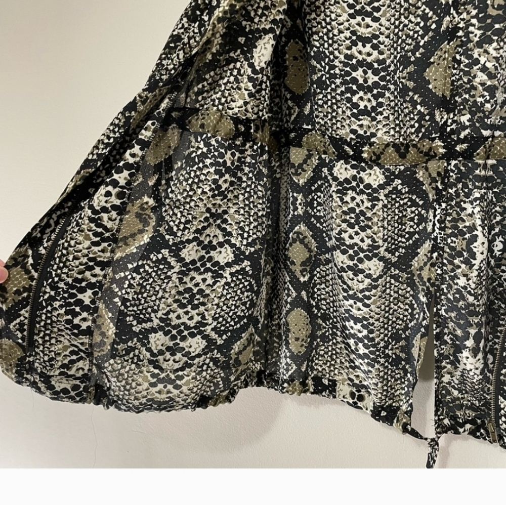 Daniel Rainn Snake Print Anorak Hooded Jacket Large - Picture 13 of 13